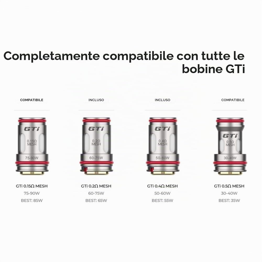 Box Armour Max Mod Kit Va-poresso 220 W (Oro cibernetico) 6 ML Atomizzatore iTANK T Tank Resistenza GTi Coil 0,2Ω/0,4Ω Doppia Batteria 18650/21700 [Batteria non inclusa] Originale - No Nicotine