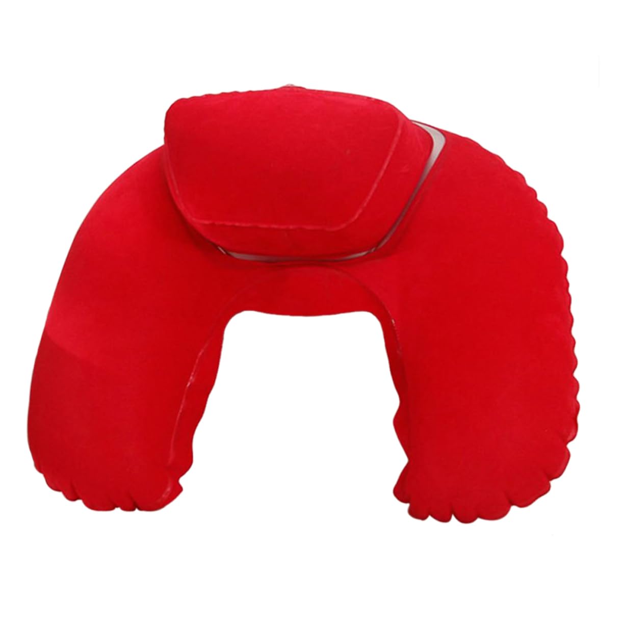 Unomor Adjustable Air Pressure -Shaped Travel Pillow Neck and Back Support for Outdoor Adventures
