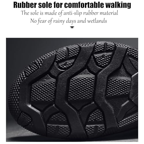 Men's Outdoor Suede Leather Lace Up Trekking Tactical Sneakers Casual Comfortable Anti-Collision wear-Resistant Low Top Hiking Sneakers Walking Work Shoes with Arch Support4