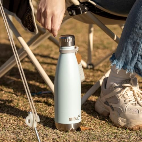 Image of 17 oz Insulated Water Bottle,Stainless Steel Double Walled Vacuum,Baby Blue