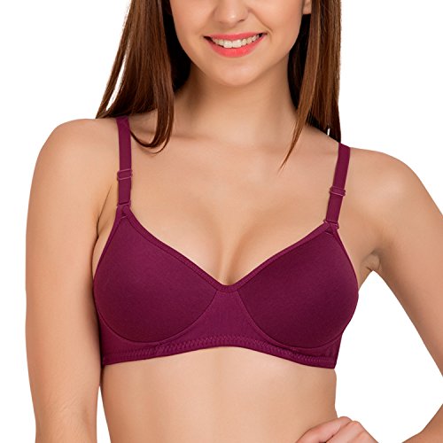 Image of Tweens - Medium Padded Cotton Rich Bra - Full Coverage, Seamless, Multiway Straps, Wirefree Everyday T-Shirt Bra (Pack of 2)