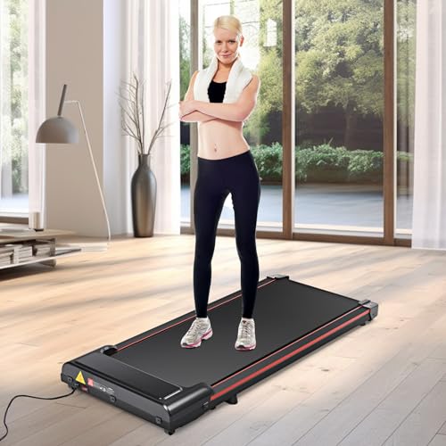 Image of GOWE Walking Pad 300 lb Capacity, Desk Treadmill for Home Office, Protable Treadmill Under Desk, Walking Treadmills for Home,0.6 to 3.8 mph Portable Treadmill