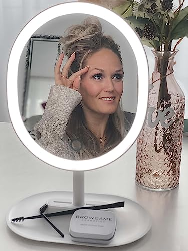 Espejo de Maquillaje Iluminado Browgame con LED miniatura 6