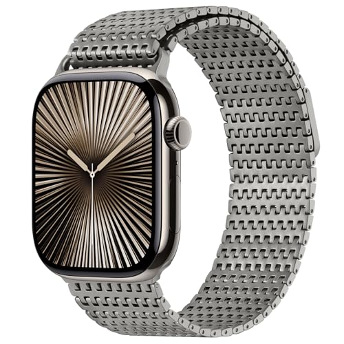 Bracelet Apple Watch 46mm 45mm 44mm métal magnétique iWatch Series 11