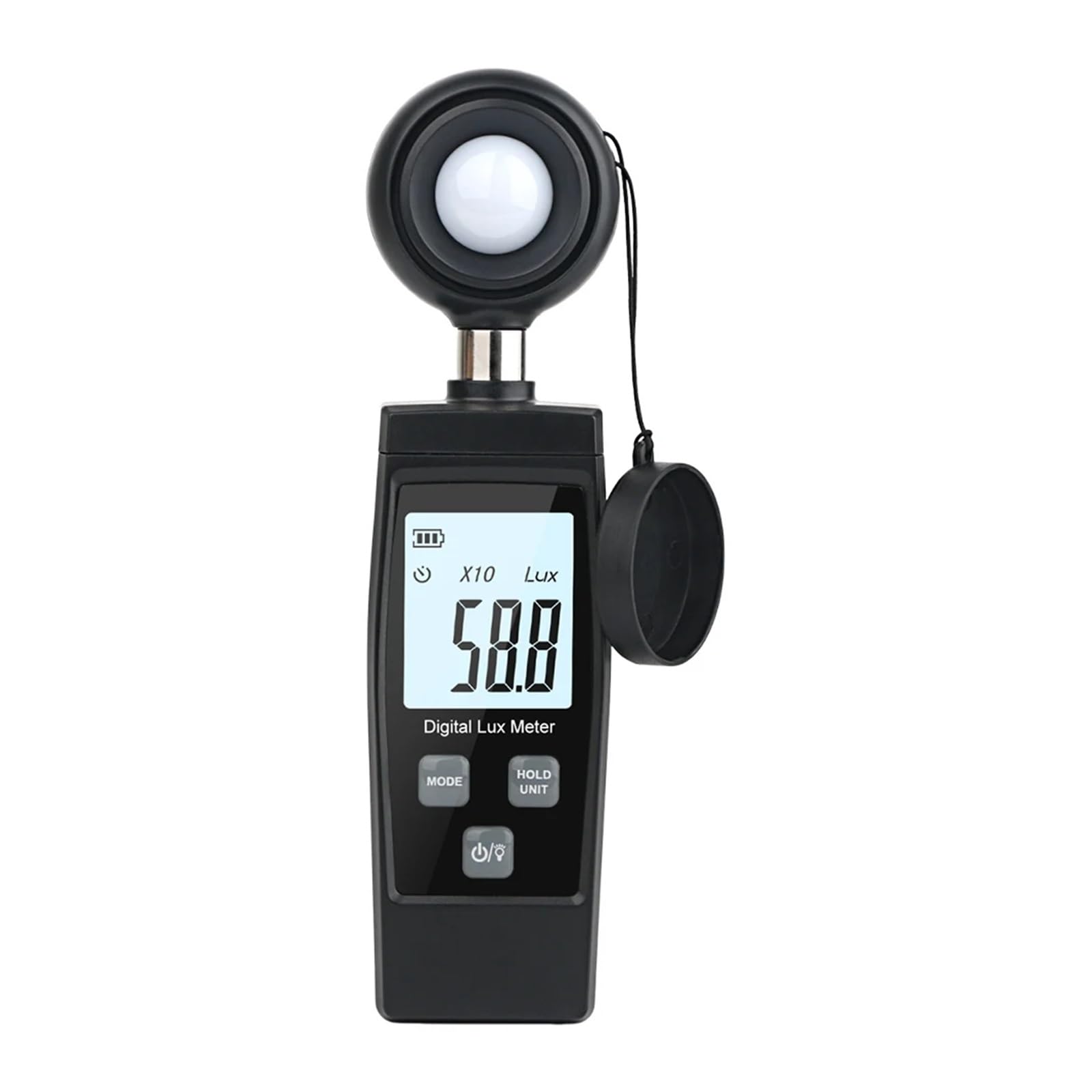 Digital Light Meter, Digital Mini Lux Meter LCD Display Handheld Illuminometer 0-200000 Lux Luminometer High Accuracy Lux/FC Measure Tester