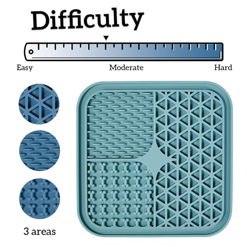 Lick Mat for Dogs and Cats(2 Pack) Easy to Clean Pet Slow Feeder with Suction Cups, Licking Pad for Anxiety Relief and Boredom Reduction Dishwasher Safe… Lick Mat for Dogs and Cats(2 Pack) Easy to Clean Pet Slow Feeder with Suction Cups, Licking Pad for Anxiety Relief and Boredom Reduction Dishwasher Safe…