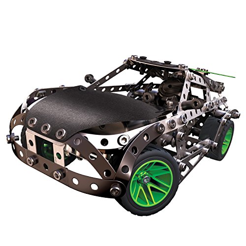 MECCANO Erector, Motorized Mountain Rally Vehicle, 25 Model Building Set, 407 Pieces, for Ages 9+, STEM Construction Education Toy