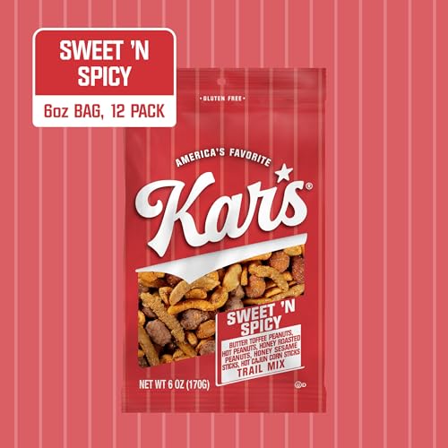 Kar’s Nuts Sweet ‘N Spicy Trail Mix, 6 oz Individual Snack Packs – Bulk Pack of 12, Gluten-Free Snack Mix - image 2