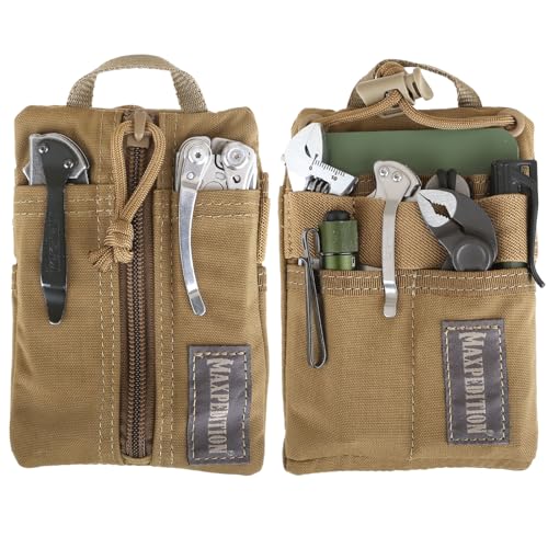 Image of MAXPEDITION Platy Pocket Organizer, Durable EDC Tool Pouch for Men, Neck Wallet with Paracord Lanyard, Holds Flashlight, Multitool, Pen, Notebook
