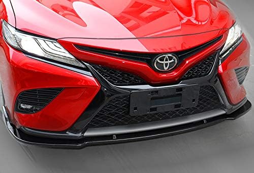 3PCS Front Bumper Lip Kit fit for compatible with 2018-2020 Toyota Camry, Sport-Style Splitter Trim Protection Spoiler, Air-Dam-Chin-Diffuser (Unpainted Matt Black)