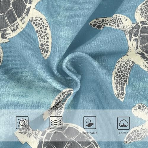 Wusikd Sea Turtles Blue Girls' Underwear Cotton Funny Girls Briefs Soft Toddler Underwear 2T3