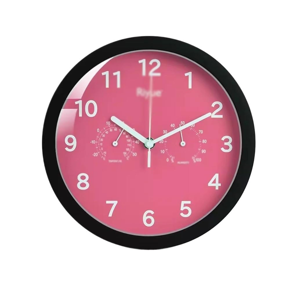 EINES Silent Decorative Wall Clock Clock Living Room Home Wall Clock Bedroom Silent Wall Mounted Quartz Clock Easy to Read