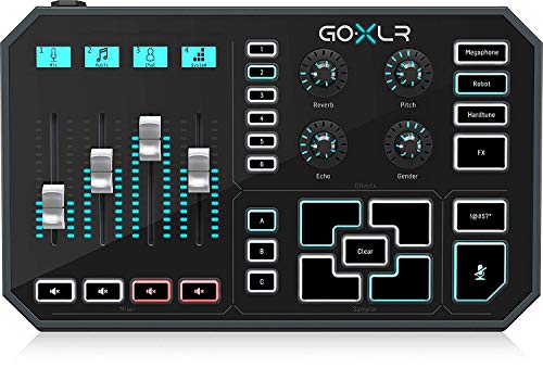 TC-Helicon GoXLR Multi-channel Mixer, Sampler and Voice FX with Microphone Pop Filter