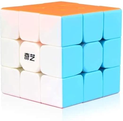 QY Toys Warrior W Speed Cube 3x3- Stickerless Magic Cube 3x3x3 Puzzles Toys (56mm), The Most Educational Toy to Effectively Improve Your Child's Concentration. (Standard Edition)