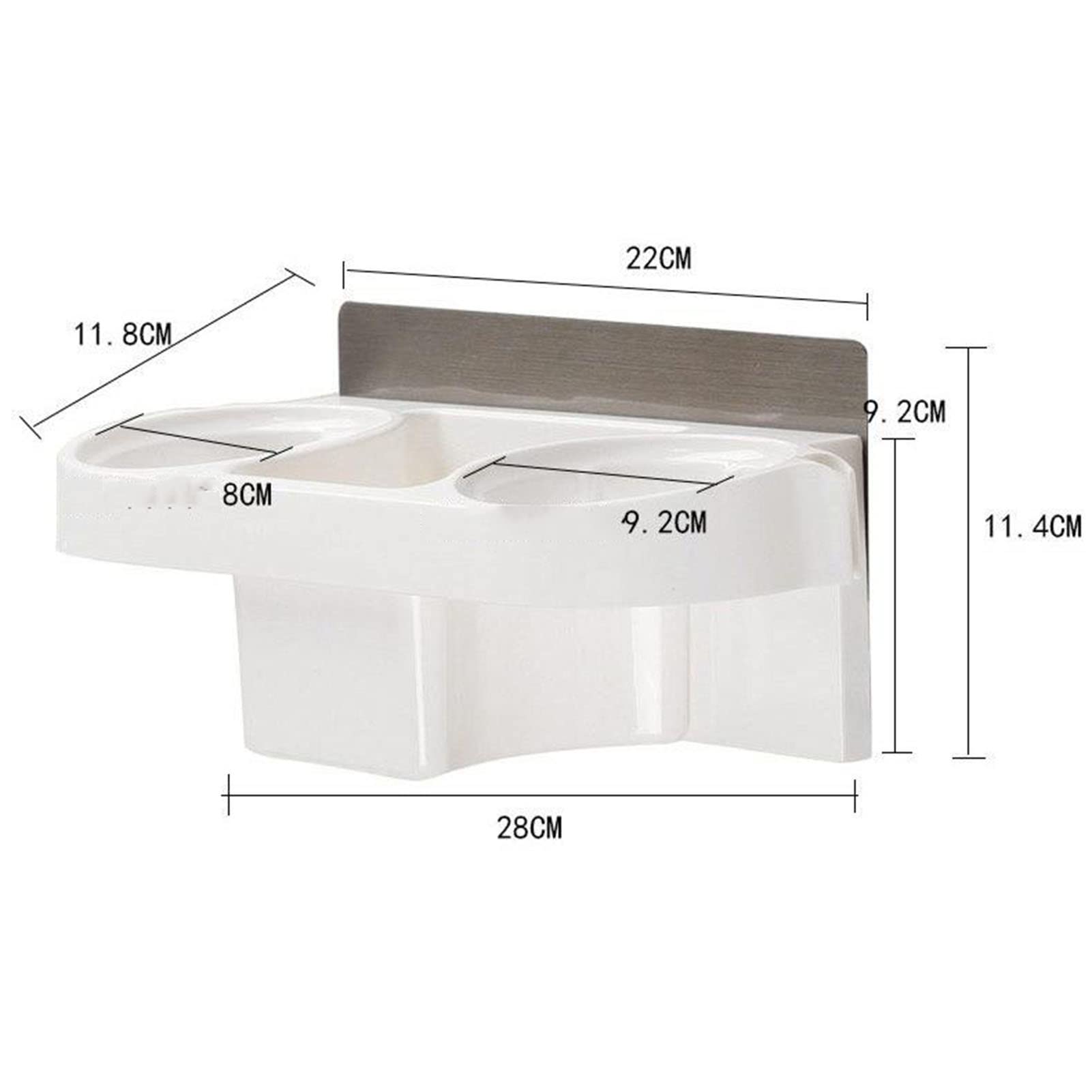 Soporte para secador de Pelo, Soporte Autoadhesivo para secador de Pelo, Organizador de Herramientas para el Cabello, Soporte de Almacenamiento para artículos de tocador, Adecuado