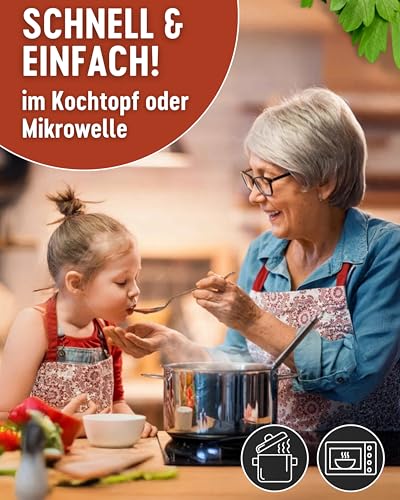DREISTERN Möhreneintopf 800g I Mit Fleischbällchen & Gemüse I Herzhafter Eintopf in recyclebarer Konservendose I Lange Haltbarkeit dank natürlicher Konservierung I Hausmacher Qualität