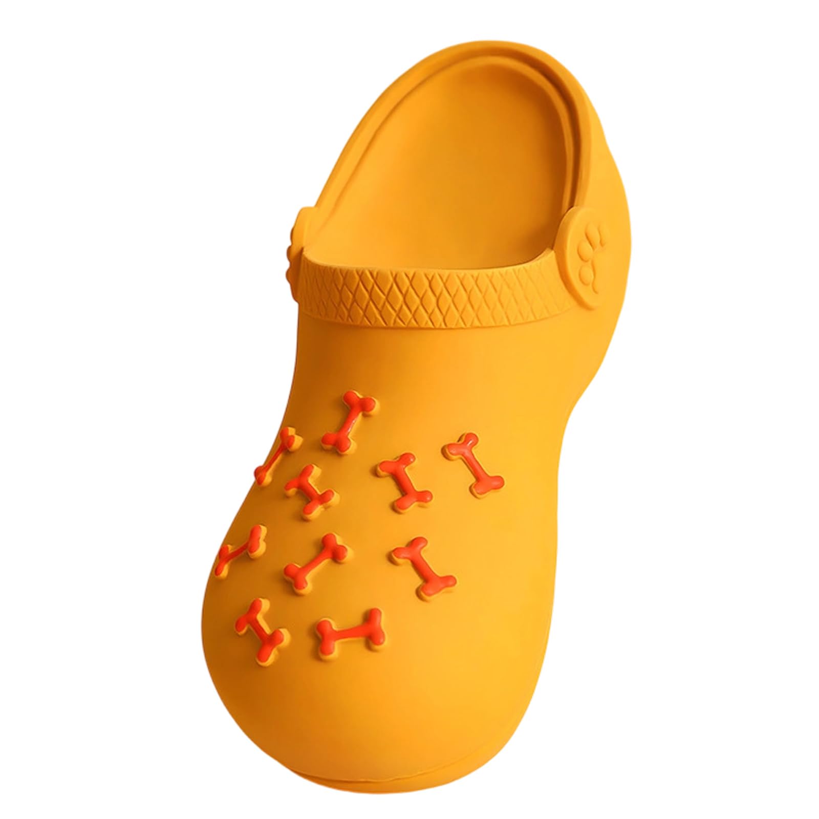 MICFENY Latex Chew Resistant Dog Slipper With Squeaker Sound Chewing Toy For Large Dogs Teeth Bumps