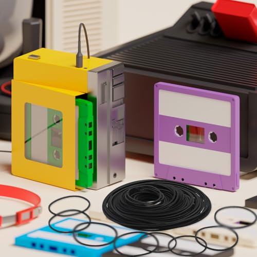 image for EupHHonycs 120 PCS Recorder Rubber Belts, 40-135 Mm Cassette Recorder 