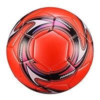 Liseng Professioneller Fuß Ball Ball GrößE 5 Offizieller FußBall Training FußBall Ball Wettbewerb Draussen FußBall Blau/Weiß/Rot (Rot)