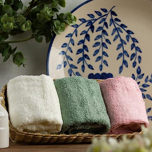 Mush 100% Bamboo Face Towel | Ultra Soft, Absorbent, & Quick Dry Towels for Facewash, Gym, Travel | Suitable for Sensitive/Acne Prone Skin | 13 x 13 Inches | 500 GSM Pack of 3 - Image 4