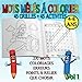 Mots mêlés à colorier 45 grilles + 45 activités: De 4 à 8 ans : 270 mots + coloriages + erreurs + points à relier + que choisir . Idée cadeau pour enfant maternelle