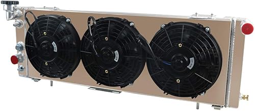 Miniatura 2 de ALLOYWORKS Radiador de aluminio de alto rendimiento+ventilador de cubierta para Jeep Cherokee XJ Comanche 1991-2001 2.5L 4.0L US