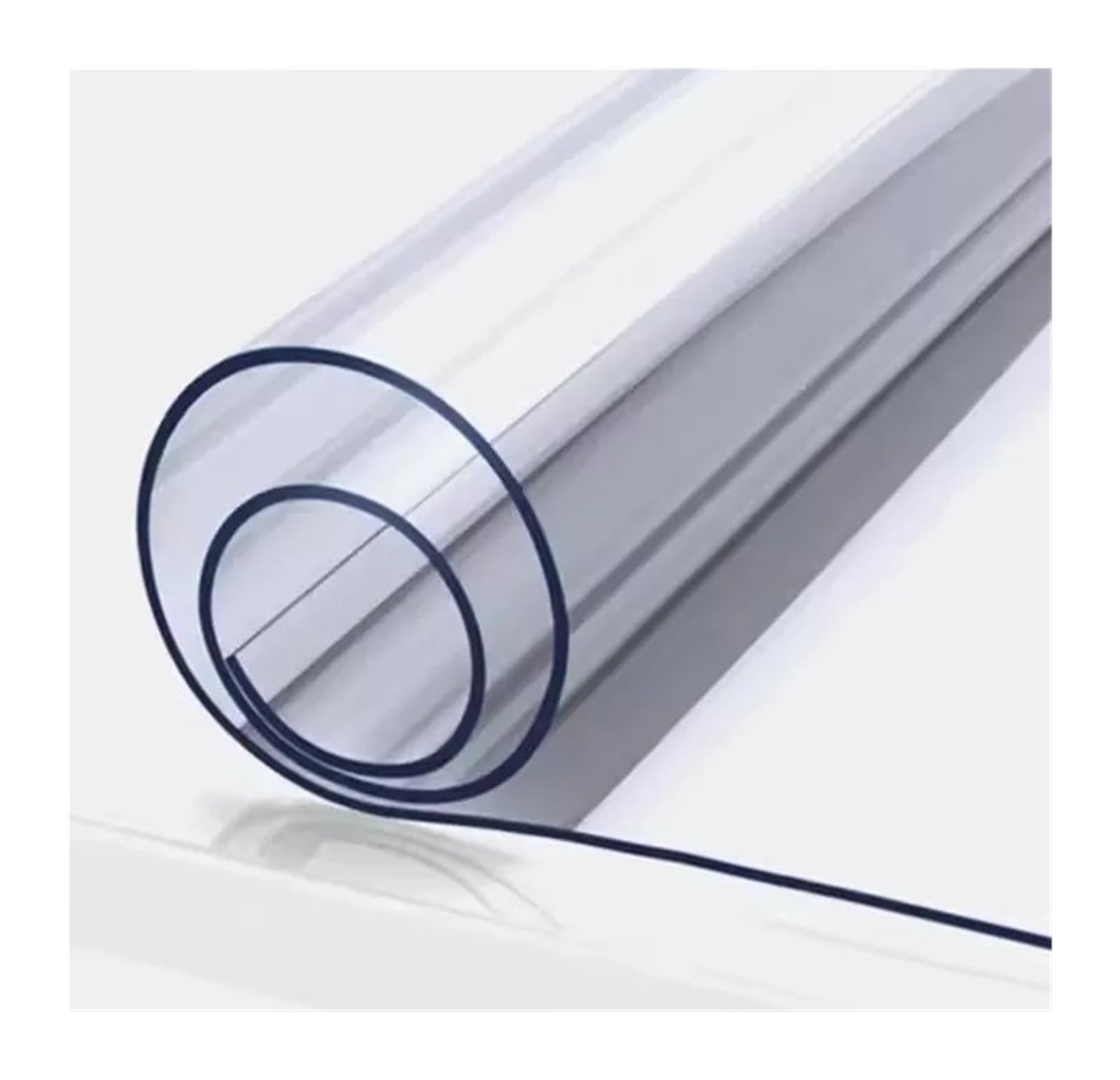 Clear Table Protector Pvc Transparent Tablecloth Waterproof Oilproof Soft Glass Protection Pad For Dining Table, Tv Cabinet, Coffee Cover(Thickness 1.0mm,50X150CM)