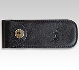 Taschenmesser-Etui, Leder schwarz,