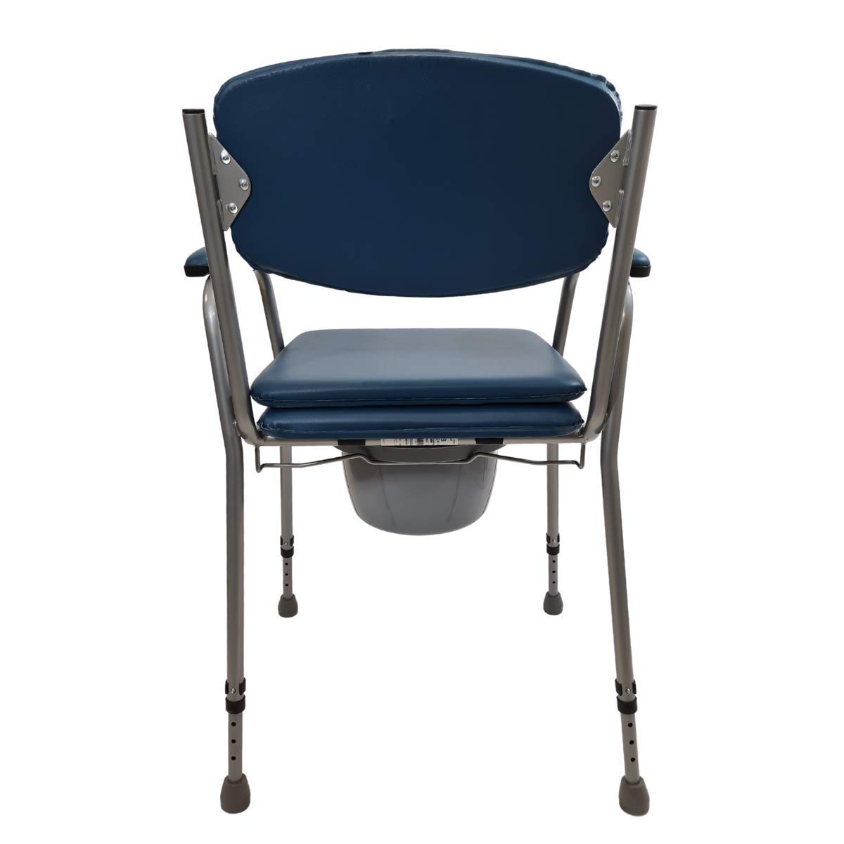 Sedia wc per Anziani disabili, Sedia wc portatile, rialzo wc - Sedia Doccia, con Struttura in Acciaio e Regolabile in Altezza.