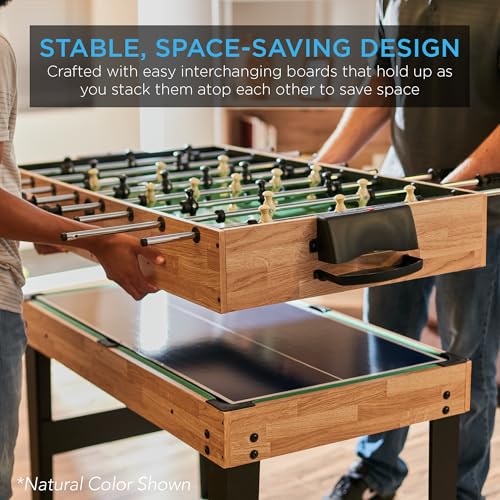 image for Best Choice Products 10-in-1 Combo Game Table Set w/Hockey, Foosball, 