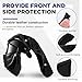 Jecery 2 Pcs Welding Helmet Cover and Helmet Bib Set, Welding Accessories with Press Fit Seal for Neck Protection, Fits Most (Cool,Black)
