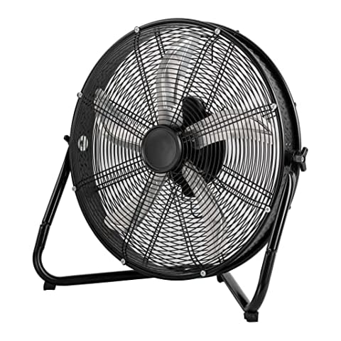 HiCFM 6700 CFM 20" High-Velocity Enhanced Drum Fan with Barrel and Powerful 1/4 HP Motor, Air Circulator for Move Air in Garage, Industrial rooms, Wall Mounted Bracket Included - UL Safety Listed Cover