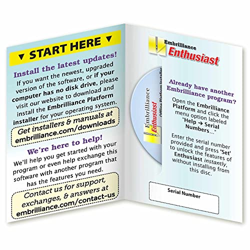 Image of Embrilliance Enthusiast Embroidery Software for Mac & PC