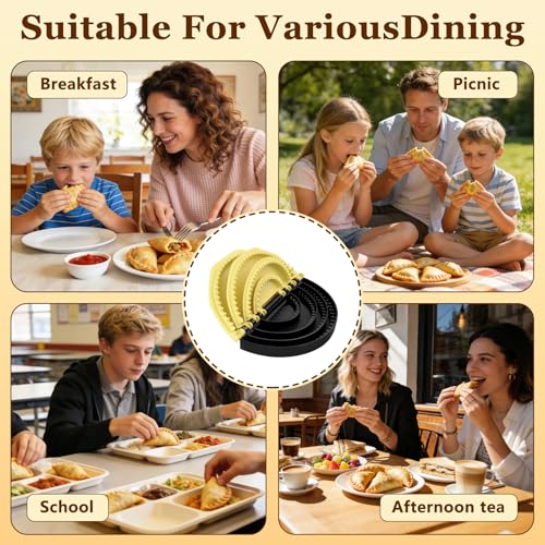 Meetory Tortilla Sealer - 4-in-1 Quesadilla Makerfor 4"/6"/8"/10", Flip Wrap Tortilla Make for Burritos, Tacos, Dumplings and Calzone Dishwasher Safe Crimper for Easy Storage by Meetory - Used condition - Image 5