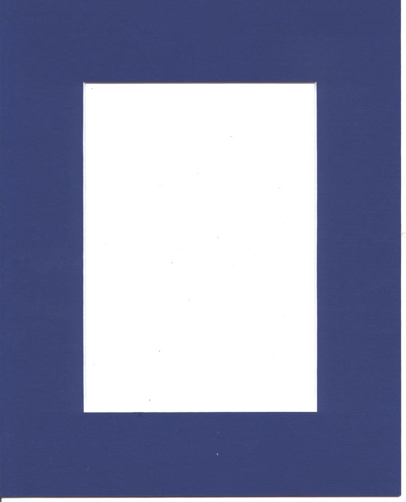 27x40 Acid-Free Matboard For 24x36 Photos - Brooke Blue Suede Precut Mat, 4-Ply, Bevel Cut - View #3