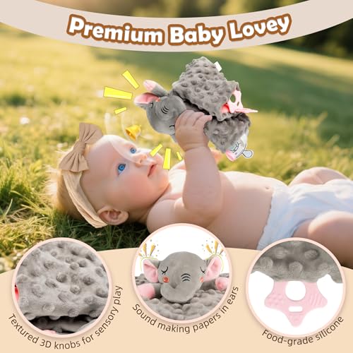 Image of Newborn Baby Girl Gift, 9 Pcs Baby Gift for Girls Newborn Essentials, New Baby Girl Gift Basket Baby Shower Gender Reveal Gifts, New Mom Gift Swaddle Blanket Bear Rattle Gift Set, Khaki