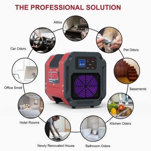 Abestorm Ozone Generator 15000Mg/H, Portable Digital Commercial Ozone Machine Odor Removal Industrial Air Purifier For Car, Home, Hotels, Basement, Pets Room #TOP3