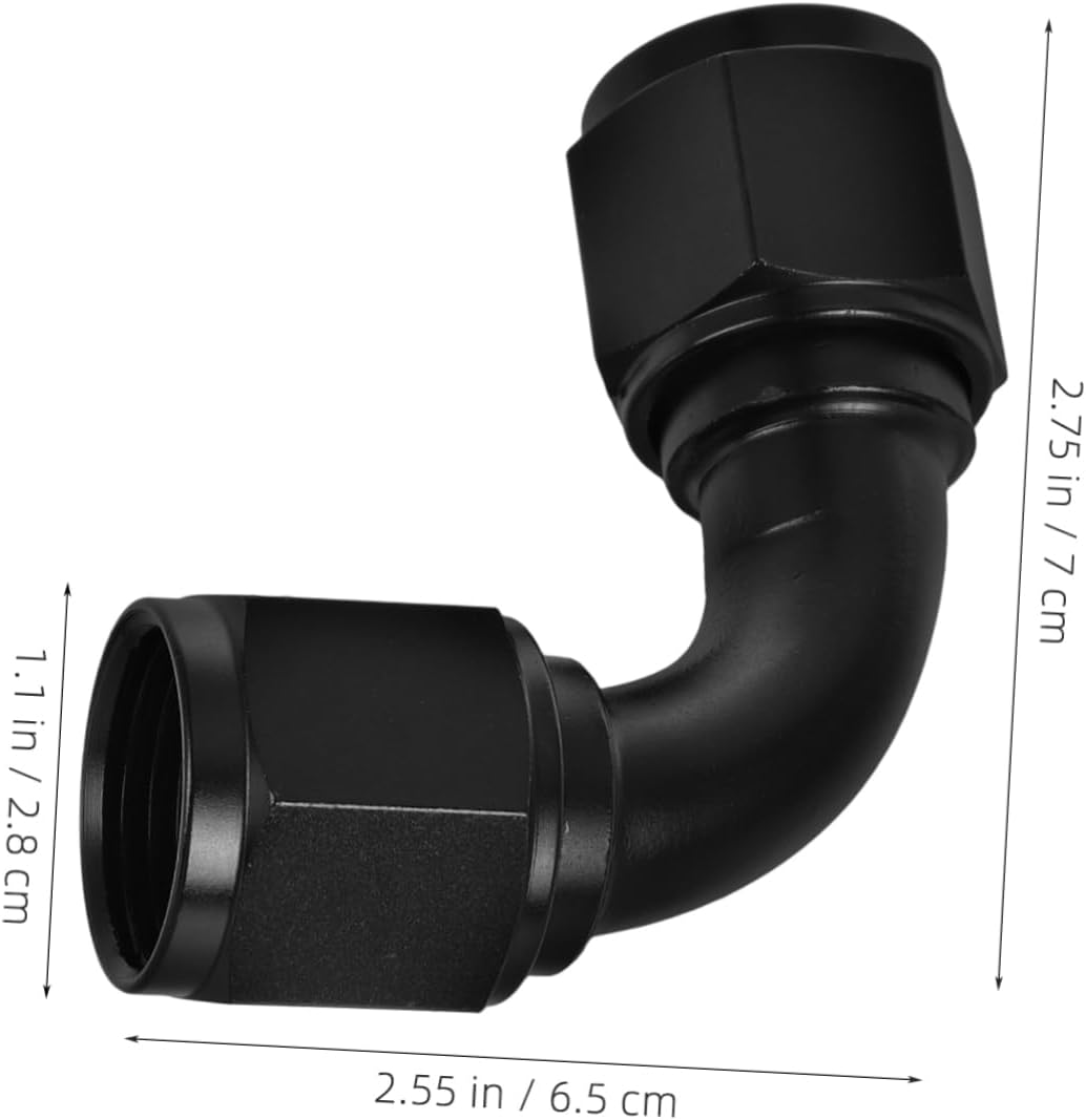 90Degree Aluminum Female Swivel Coupler Fitting Adapter for Automotive and Motorcycle Fuel Lines Durable and Leak Fuel Line Connector Easy Installation Versatile Use