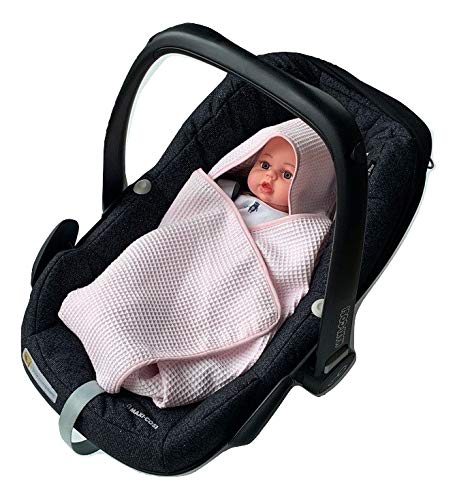 Coperta Neonato 100% Cotone - Leggera Per Ovetto E Seggiolino 75x75cm