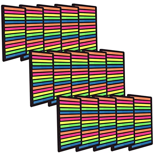 SOPOTUTU 15枚 極 短款索 亮テープ り な マーカー 読 や に 適な 立 付箋