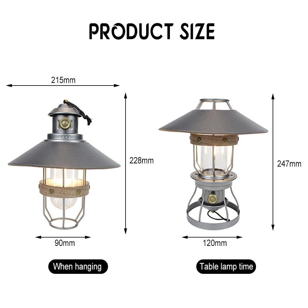 Latarnia kempingowa LED, wodoodporna lampa kempingowa, wodoodporne reflektory zewnętrzne, latarka LED wielokrotnego ładowania, na kemping, wędrówki, do ogrodu, na przerwy w dostawie prądu, biała