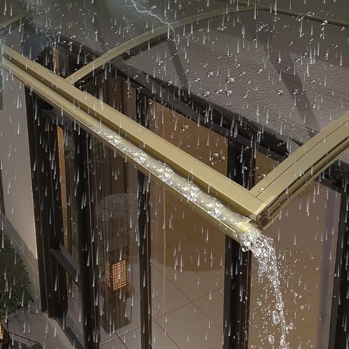 Auvent de porte extérieur étanche au design cintré durable