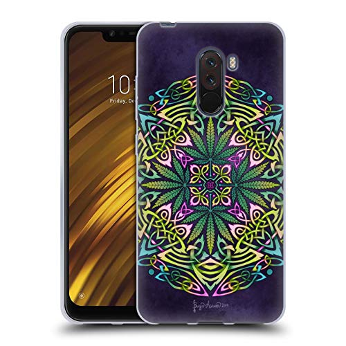 Head Case Designs Offizielle Brigid Ashwood Topf Blaetter Keltisch Soft Gel Huelle kompatibel mit Xiaomi Pocophone F1 / Poco F1