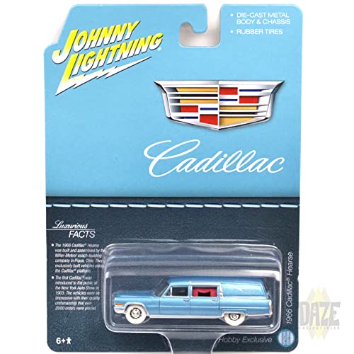 ジョニーライトニング1/64　1966キャデラックハース　ホワイト Amazon | JOHNNY LIGHTNING1:64スケール - 1966 キャデラック