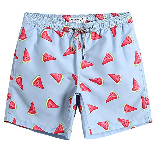 maamgic Mens Swim Shorts with Mesh Lining Swim Trunks Quick Dry Swimwear Funny Bathing Suits