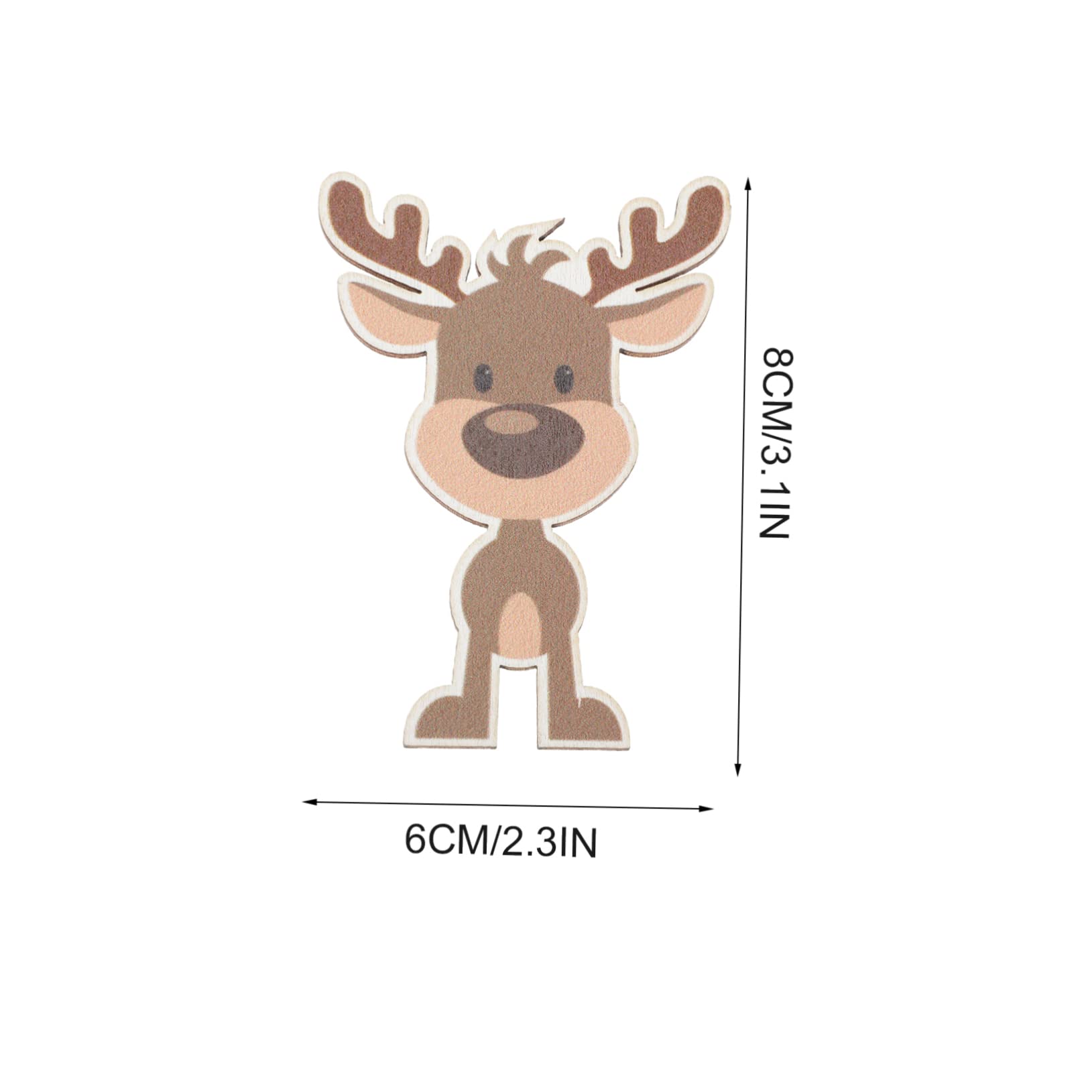 Alipis 8 Sätze Elch Charme Frohe Weihnachten Wandschild Leichte Girlande Baumschmuck Weihnachten Weihnachtsdekorationen Etikett Weihnachtsanhänger Holz 10 Stück * 8