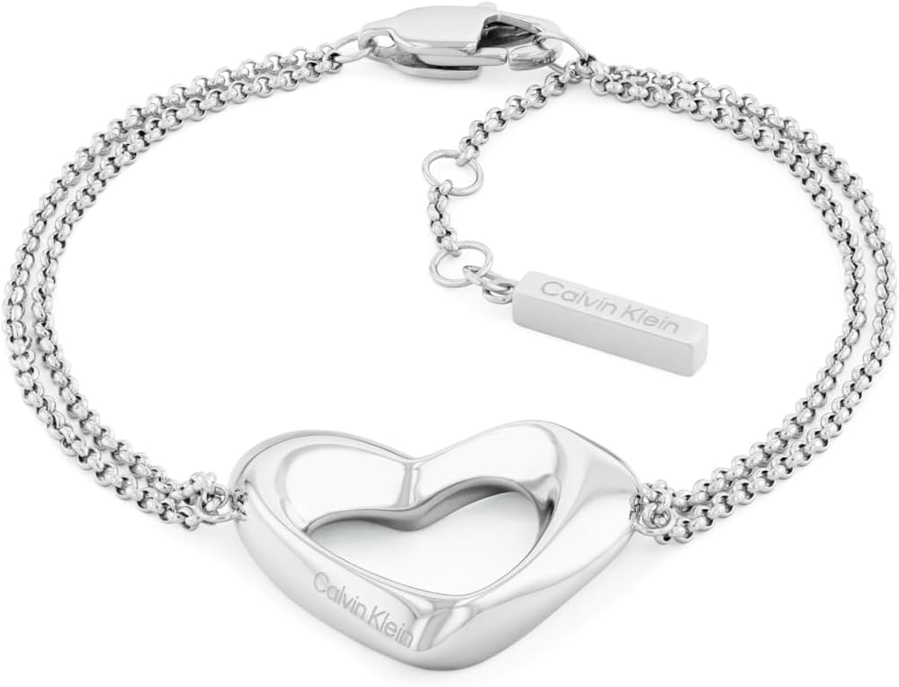 Calvin Klein Women's Jewelry - Enchanting Heart Bracelet - Stainless Steel - Fashion Accessory for any Occasion - Gift for Her