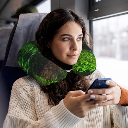 Almohada de viaje espuma viscoelástica tamaño único negra miniatura 6