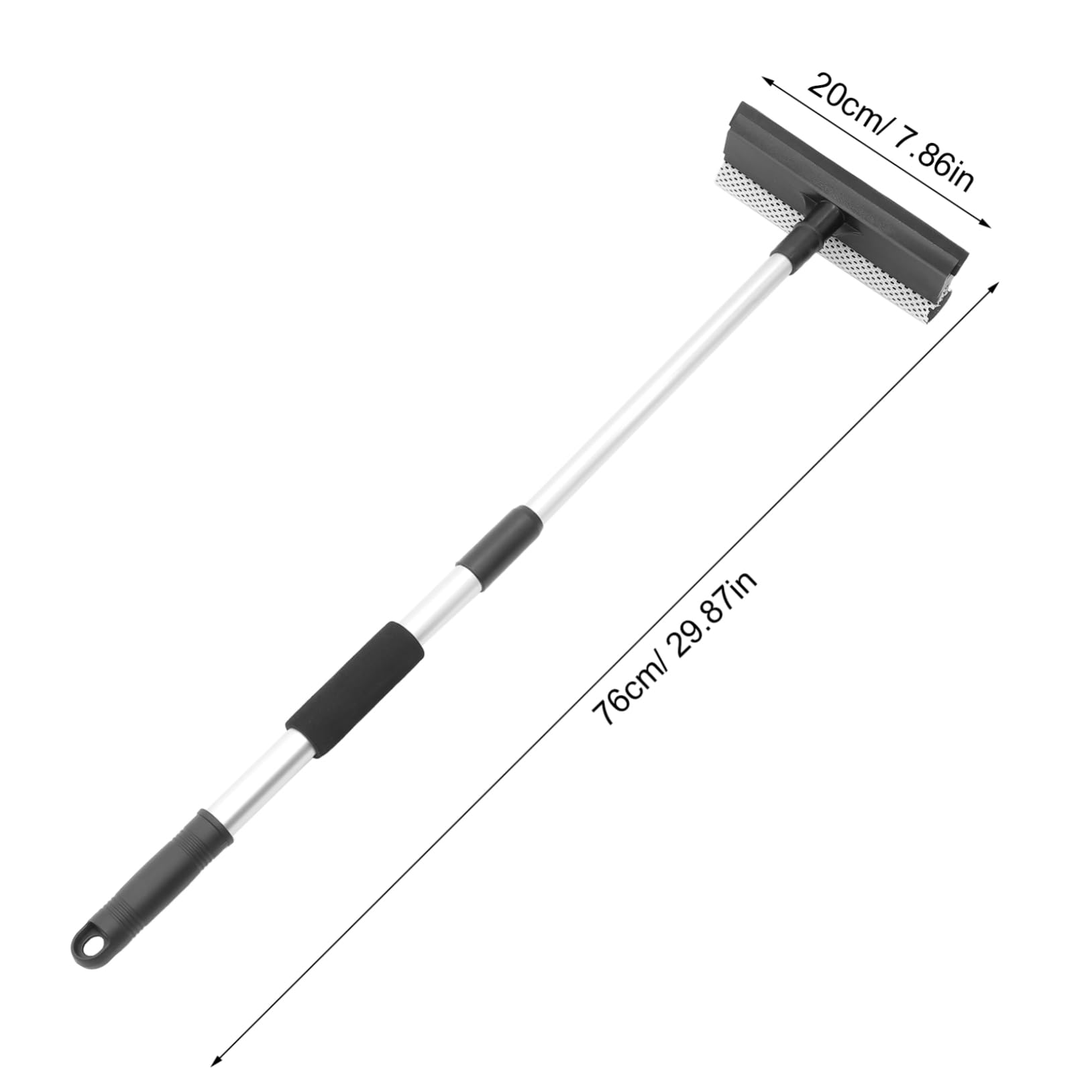 Unomor Telescopic Windshield Squeegee Dual Sided Car Window Cleaner Tool Long Handle for Easy Access Durable Efficient Automotive Cleaning