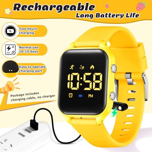 Image of LAVAREDO Kids Digital Watches for Boys Girls,Waterproof Sport Watch with Pedometer Stopwatch Vibration Alarm for Ages 5-13,No App Fitness Tracker Watch for Kids Teens Birthday Gifts
